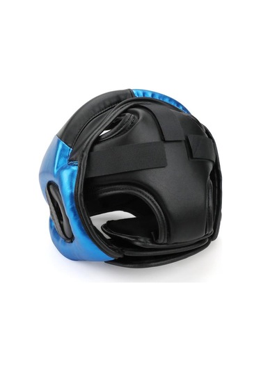 Titan Sport Yüz Korumalı Boks Kaskı , Mavi-siyah Model Çok Renkli