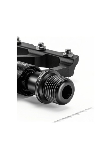 Vkemall Alüminyum Bisiklet Pedalları, 3 Kaynaklı, 12 Anti-kayma Tırnaklı, Dayanıklı, Tüm Bisikletlere Uygun, Gümüş