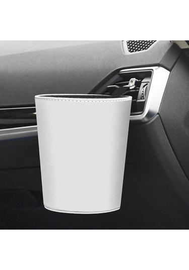 Homyl Araba Çöp Kutusu Can Dayanıklı İç Aksesuar Çok Beyaz Beyaz