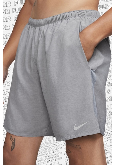 Nike Challenger Dri Fit 7'' Brief Lined Running Shorts Slip Astarlı Koşu Şortu Gri Grey