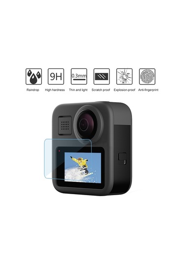 Gopro Max Lcd Ekran Ekran Koruyucu 9h 2.5d Temperli Cam Filmi İçin 2 Adet Puluz