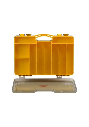 Shufa Çift Taraflı Seperatörlü Sarı Suni Yem Kutusu 29.3x20.5x5.8cm