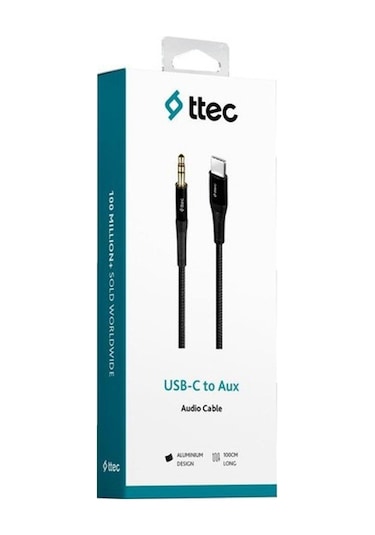 Ttec 2ak03s Aux - Type-c Kablo 1mt Siyah