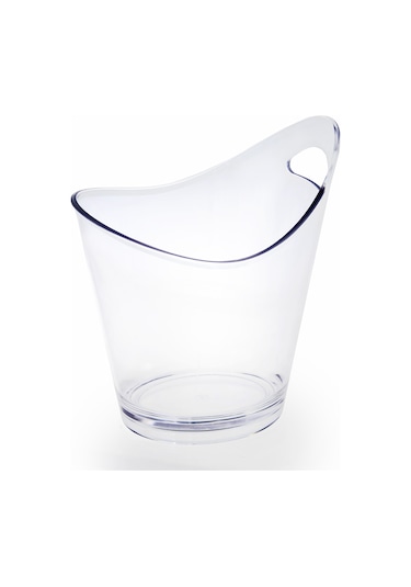 Tek Kulplu Şampanya Kovası Şeffaf