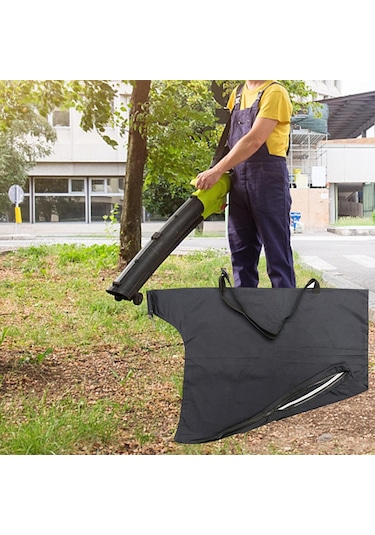Homyl Çim Için Yedek Zip Blower Çanta Fermuarlı Alt Siyah
