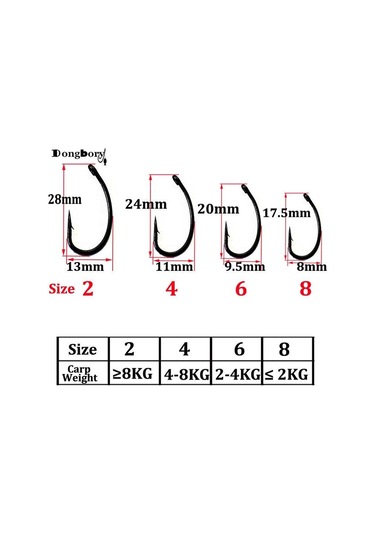 100 Adet Teflon Kaplı Eğri Saplı Sazan Kancaları Dikenli Ağır Dövme Kimyasal Olarak Bilenmiş Sazan Balıkçılık Kanca Mat Siyah Kanca Noktası 4