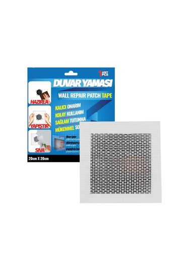Duvar Yaması Tesisat Ve Soba Borusu Delikleri İçin Kalıcı Onarım 20cmx20cm-1adet