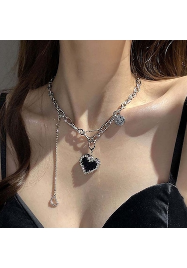 Bayanlar Alfabesi Çok Yönlü Titanyum Çelik Kolye Büküm Zinciri, Şartname: Xl1893 Çok Renkli