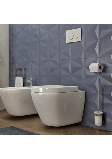 Pirenei Tuvalet Fırçalık - Krom Krom