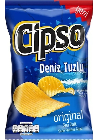 Tırtıklı Sade Patates Cipsi Süper Boy 85 Gr