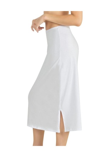 Fabony Bayan Uzun Jüpon 1220 Beyaz