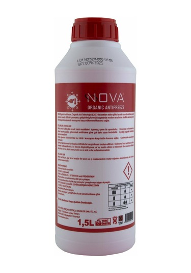 Nova -40 Derece Kırmızı G12 Antifriz 1.5Litre X15