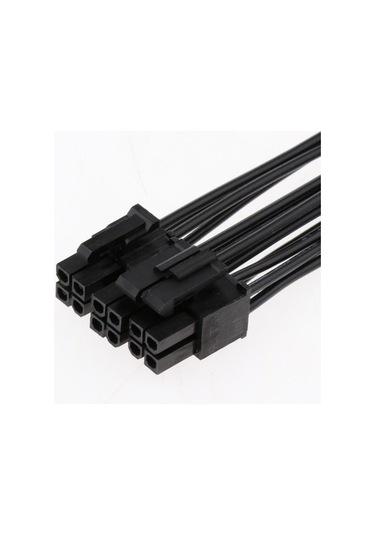 Springsun Cpu Güç Dönüştürücü Kablosu 8pin'den 8+4pin'e 20cm Siyah 18 Awg - Bilgisayar Anakartı Besleme Kablosu Optik
