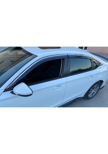 Honda Civic 2021-2022 Fe1 Yeni Kasa Kromlu Cam Rüzgarlığı A+ İth