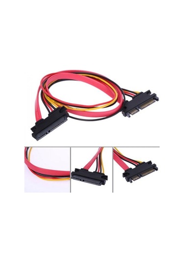 1 metre 7 pin 15 pin erkek dişi sata uzatma kablo 22 pin sata uzatma kablo