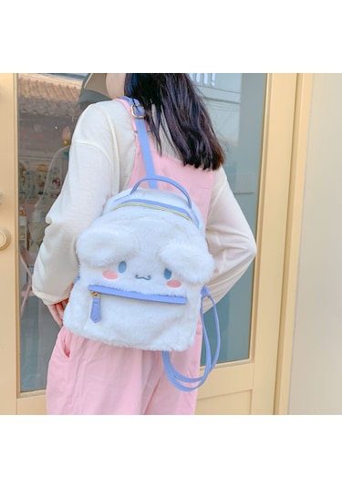 Moveevo Sevimli Köpek Şeklinde Hafif Ve Dayanıklı Sırt Çantası - Outdoor Aktivitelere Uygun Beyaz