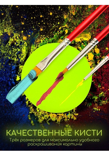 Fluid Siyah Tuval Üzerine Numaralı Resim 40x50 Cm 390696756