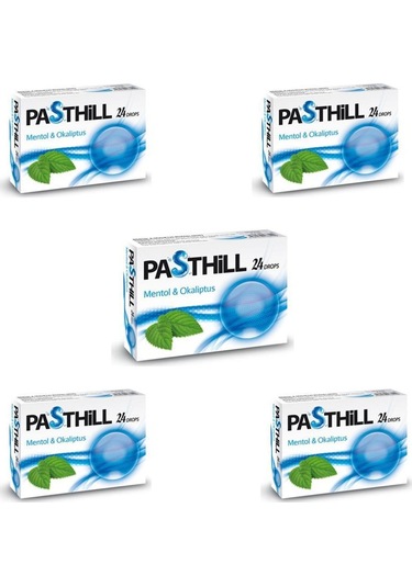 Ledapharma Pasthill Mentol & Okaliptus 24 Adet Boğaz Pastili X5