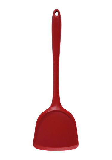 Kosona Yüksek Isıya Dayanıklı Silikon Spatula - Anti Yapışkan, El Tutması Kolay, Çok Amaçlı Mutfak Gereci Kırmızı