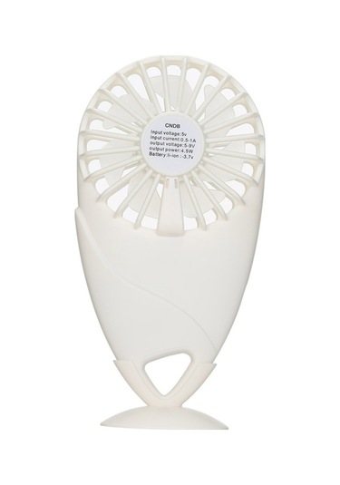 Fortunelane Mini Masaüstü Buzlu Fan, 3 Hız Ayarı, Usb Şarj Edilebilir, Dahili Pil, Beyaz Model: Pd-fs-002