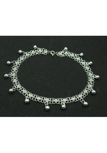 Telkari Kişniş Gümüş Halhal Aykat Kuyumculuk Akıtmalı Halha Gümüş