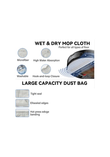 Sointeresting Roborock S8 Pro Uıtra Yedek Parçaları Aksesuarları Robot Süpürge Aksesuar Seti Toz Torbaları Ana Fırçalar