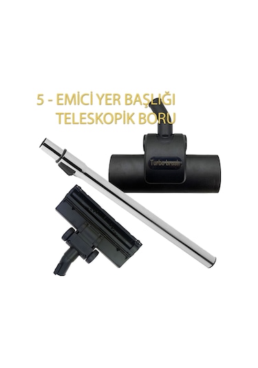 Arnica Terra Premium Süpürge Emici Yer Başlığı Teleskopik Boru