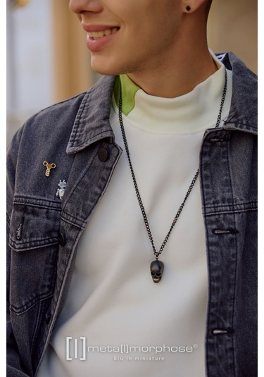 Metalmorphose Skull Kolye Siyah