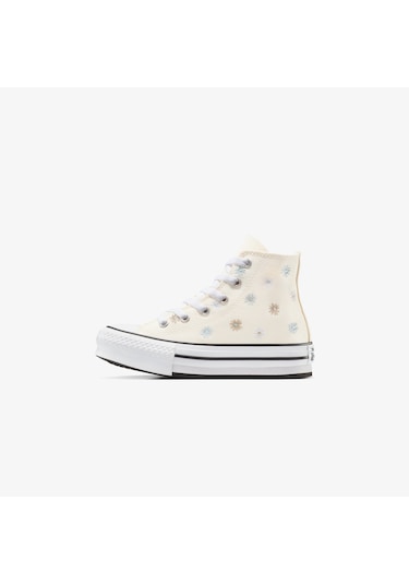Converse Chuck Taylor All Star Platform Florals Çocuk Krem Sneaker A13448c Krem