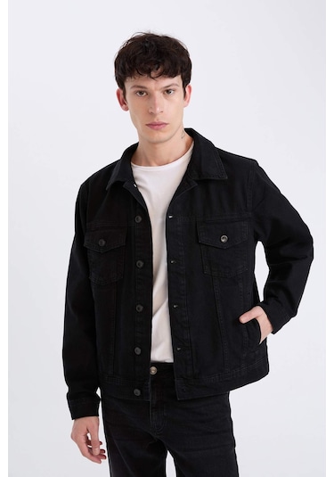 DeFacto %100 Pamuk Regular Fit Mevsimlik Baharlık Jean Ceket E4990AX25SPNM40