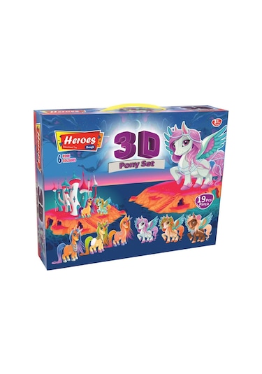 3d Pony Oyun Hamuru Seti