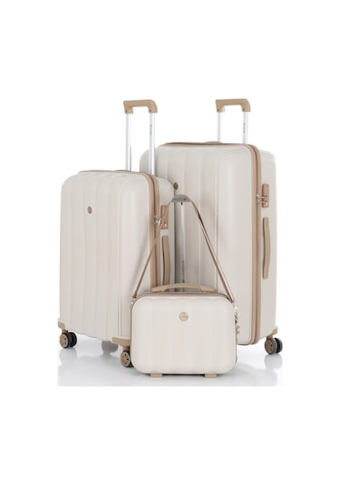 Mçs Polipropilen 3lü Valiz Seti Büyük & Orta & Makyaj V305 S21yy1000078-set 00421 3'lü Set Çok Renkli