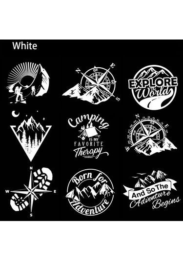 Not 004-20 Cm-lazer-macera Spor Pusula Araba Etiket Wrap Vinil Çıkartması Dağ Araba-şekillendirici Oto Motor Kapağı Kap