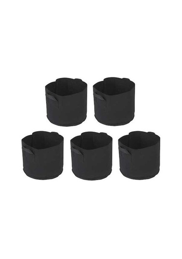 Ulzyvf Yetiştirme Torbaları Seti - Saksı Kumaşı, Farklı Boyutlarda, 5'li Bahçe