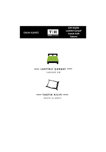 Tabu Home Yıldızlı Mavi Tek Kişilik Lastikli Çarşaf