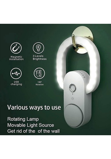 Hareket Sensörlü Gece Lambası Şarj Edilebilir Led Gece Lambası Aroma Lambası