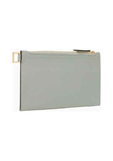 Montroi Small Nomad Deri Pouch Gri Kompakt Unisex Clutch