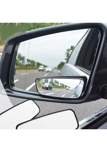 Flybuy 3r-066 2 Adet Araba Kamyon Kör Nokta Aynası, Geniş Açı Geniş Ayna, Boyut: 8.3x3.4cm Diğer