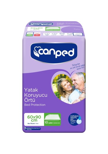 Canped Hasta Yatak Koruyucu Örtü 2 x 10'lu 60 x 90 CM