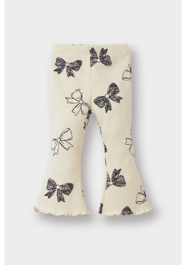 Defacto Kız Bebek 2li Takım Fiyonk Desenli Sweatshirt İspanyol Paça Tayt F0508a525auer99 Ekru Defacto Kız Bebek 2li Takım Fiyonk Desenli Sweatshirt İspanyol Paça Tayt F0508a525auer99 Ekru