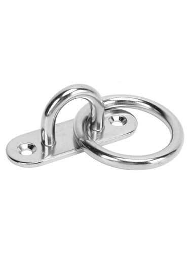 2'li Halkalı Mapa. Paslanmaz Krom. 2 Delikli 6mm