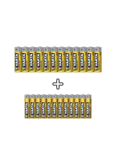 Varta Süperlife 24'lü Özel Pil Paketi (12AA + 12AAA)