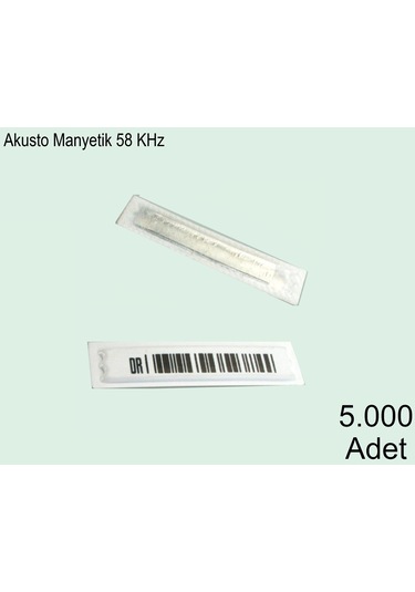 Akusto Manyetik Dr Barkodlu Alarm Etiketi 1 Koli: 5000 Adet