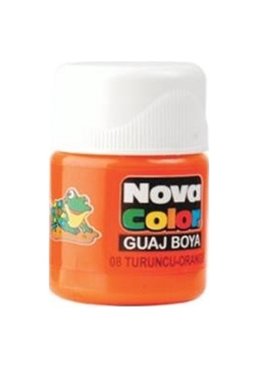 Nova Color Guaj Boya Turuncu Şişe - 4 Adet Turuncu