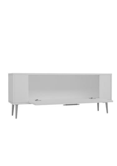 Retrolp2ct Tv Sehpası Beyaz-gümüş