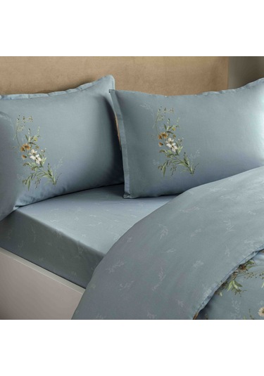 Linens Sc Allday Luce Nevresim Takımı Süperking Mavi MAVI