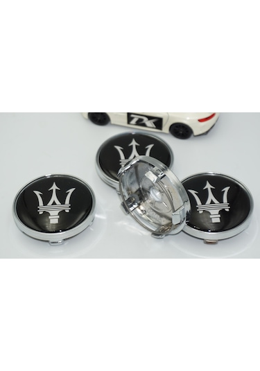 Dk Tuning Maserati Siyah Jant Göbeği Kapak Seti 60mm