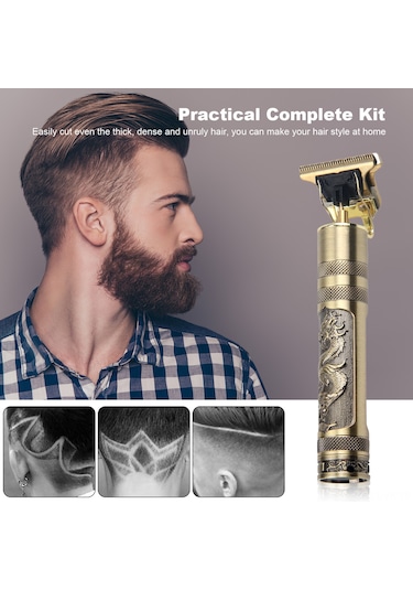 Vkemall "profesyonel Saç Kesme Makinesi - Şarjlı, Su Geçirmez, 4 Farklı Tarak İle"