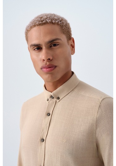 Loft Erkek Gömlek Lf2038578 Bej