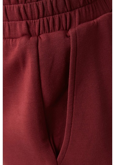 Varley Doublesoft Wide - Leg, Rahat Ve Şık Günlük Eşofman Altı Bordo
